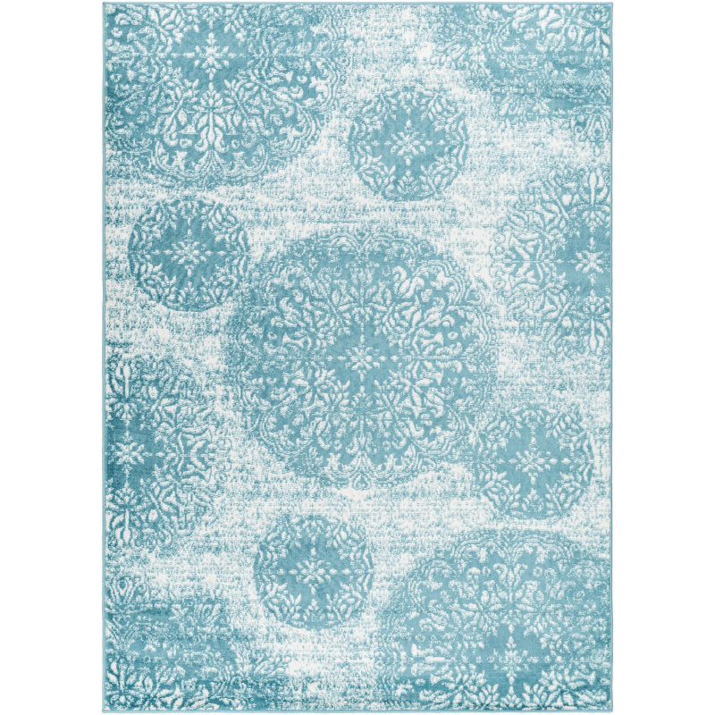 Zinaida Floral Indoor Rug, Rectangle 8'10" x 12'