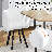60" Wood Dining Table Set With 6 PU Leather Chairs-114023450-125797562