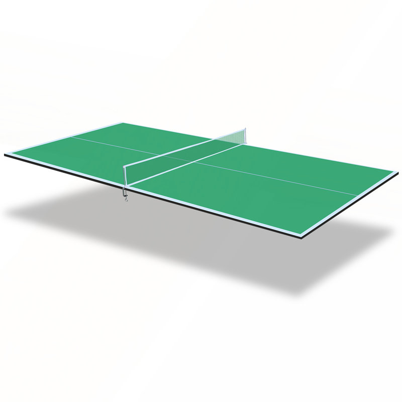 Plateau de conversion de tennis de table pliable et portable de taille moyenne de 8 pi pour jeux d'intérieur, installation et rangement faciles