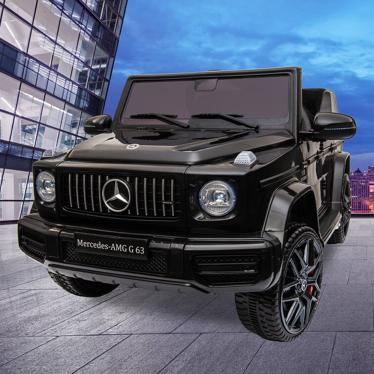 Tobbi 12V Licensed Mercedes Benz G63 Electric Kids Ride On Car with Remote Control, Fish Owl - Black