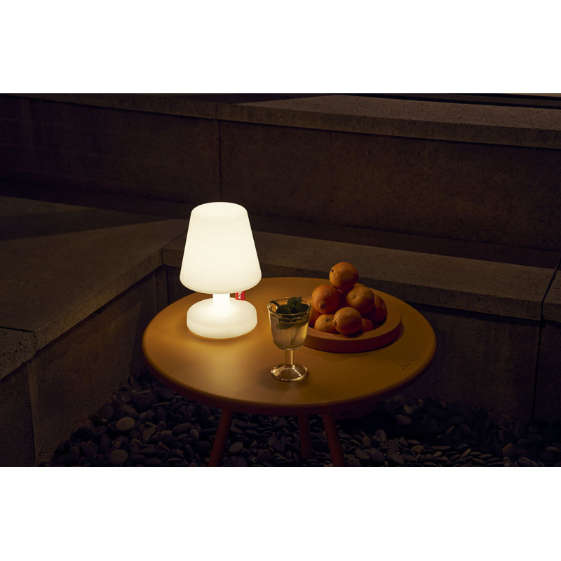 Edison the Petit 9.8" Blue Cordless Table Lamp with 3-Way Switch