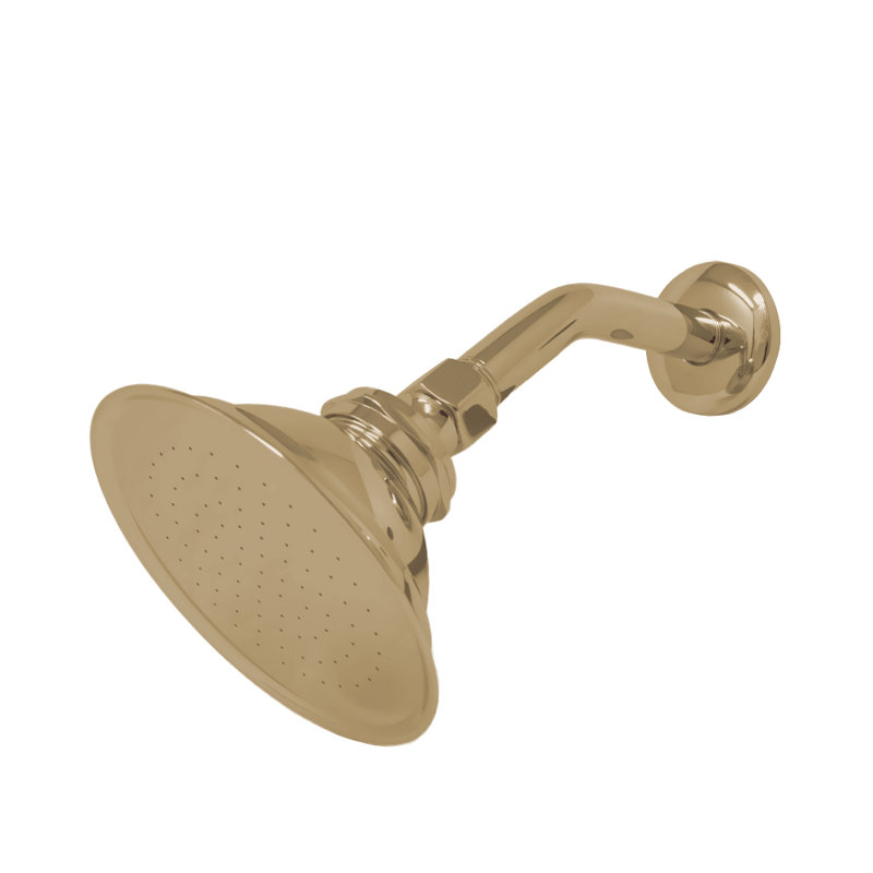 Shower Head with 1.75 GPM, Unlacquered Raw Brass