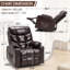 Fauteuil de massage chauffant en similicuir-1181779043