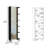 Linen Cabinet, Four Interior  Shelves, Five External Shelves-814498542