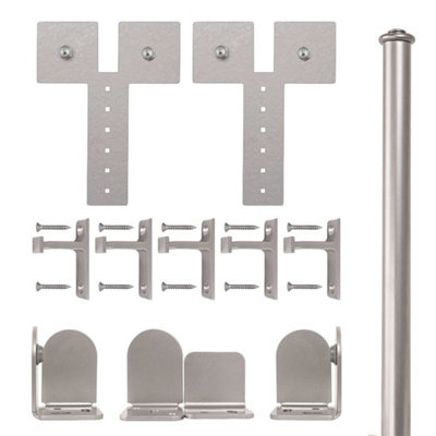 Ensemble de quincaillerie de porte de grange à porte simple Dally