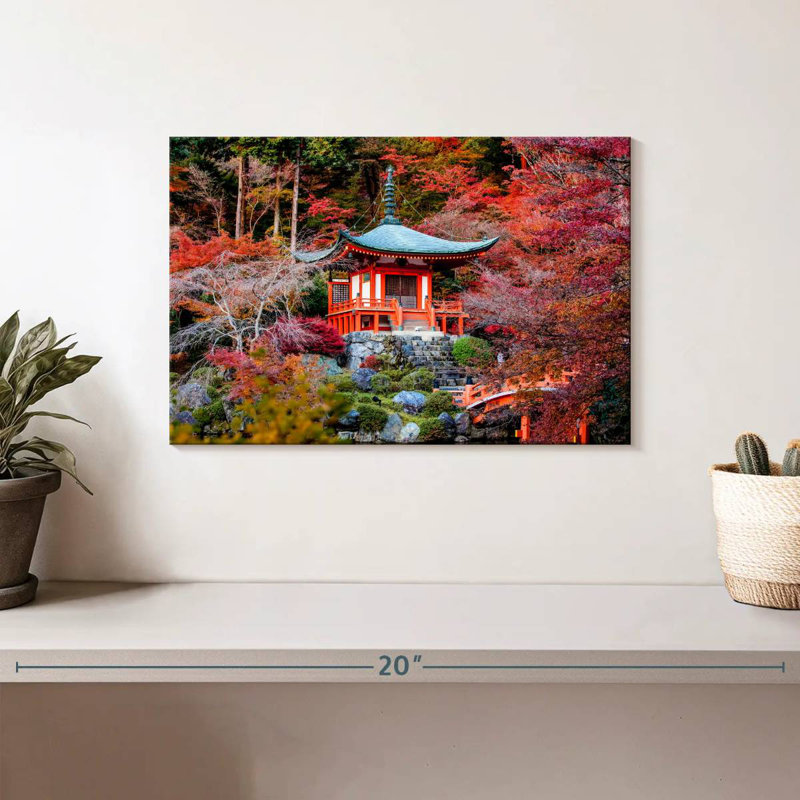 Temple japonais Adella Daigoji, H 8 po x l 12 po