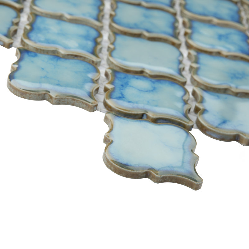 Hudson Tangier 2" x 2" Porcelain Grid Mosaic Wall & Floor Tile, Marine