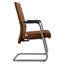 Chaise de bureau rembourrée en cuir Aleen-1219390928
