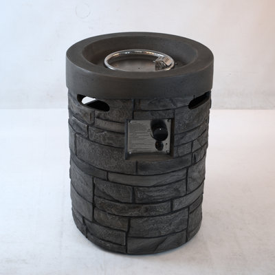 32000 Outdoor Gas Burner, 20 Inch Diameter, , With Lava Stones And Rainproof Mantle Diameter Heating Stove, , & Wrap