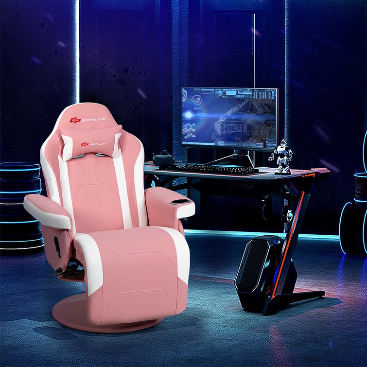 Goplus Massage Gaming Recliner Chair, Racing Style PU Leather Single R –  GoplusUS