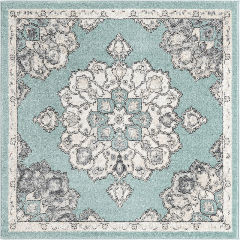 Troayurgh Oriental Indoor Rug, Square 5'