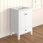 Modena 24'' Single Bathroom Vanity with Ceramic Top