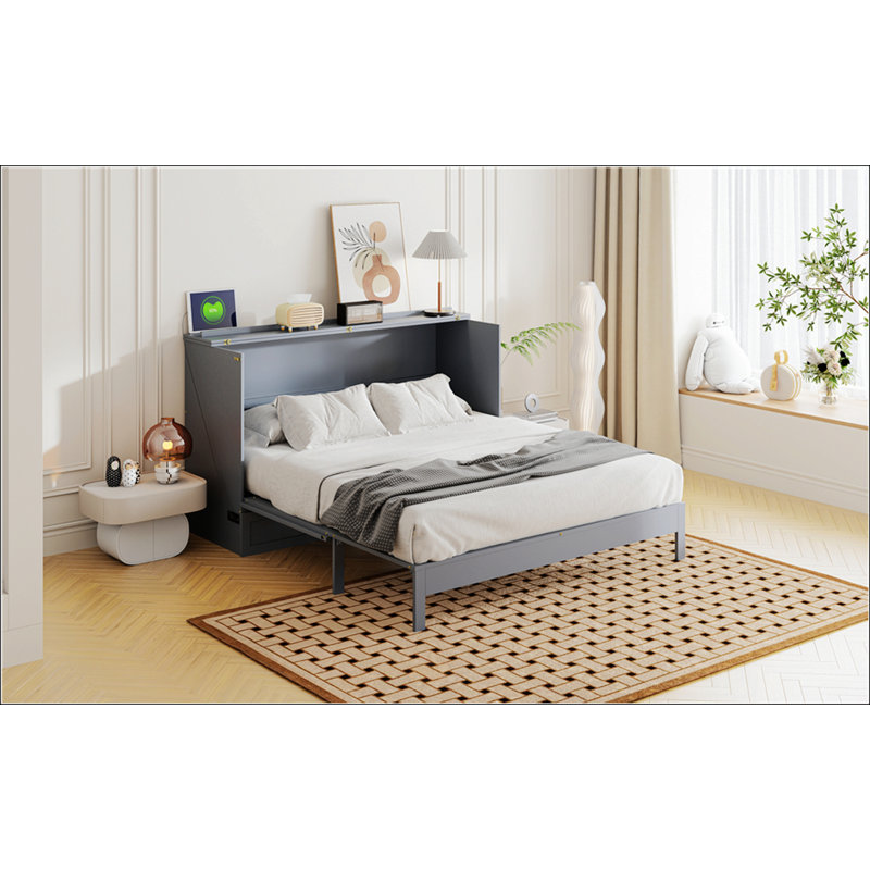 Queen Size Murphy Bed With Large Drawers