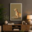 Resting Greyhound Modern - Wrapped Canvas-514088099-514088101