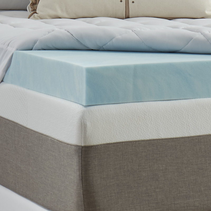 Lavender Memory Foam Mattress Topper - Ventilated Foam with Soothing Lavender Scent for Pressure Relief & Deep Sleep, Full