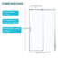 Shower Door 48" W X 76"H Single Sliding Bypass Shower Enclosure-111798382