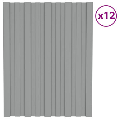 Vidaxl Roof Panels Galvanized Steel