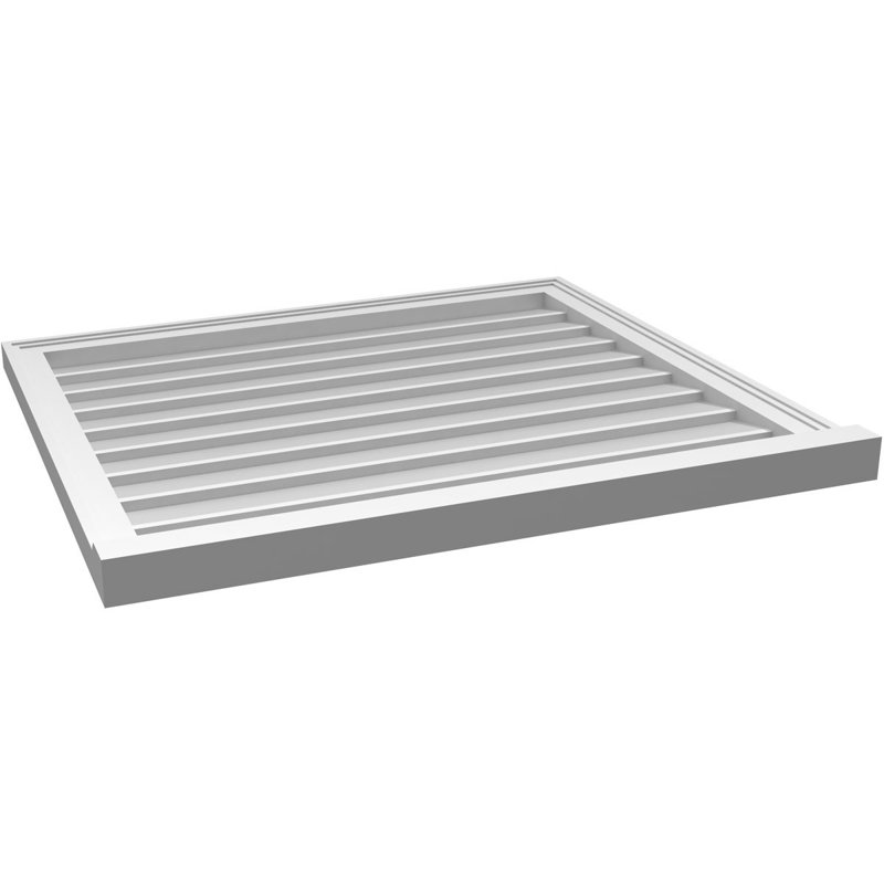 Cadre de seuil Brickmould, brun clair apprêté, H 30 po x l 34 po x P 2 po