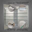 Halm 24'' W 32'' H Frameless Medicine Cabinet with Mirror and 3 Adjustable Shelves-521025621