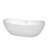 Rebecca 70'' x 32'' Soaking Acrylic Bathtub-50480692