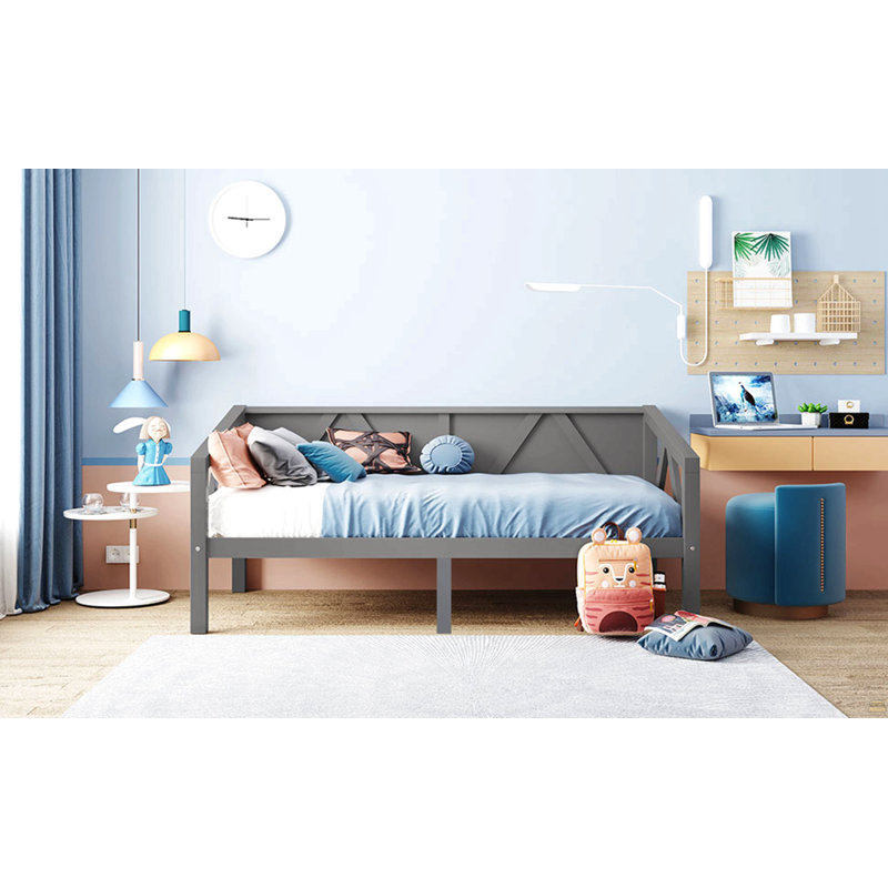 Lit de jour simple, Gris, Twin