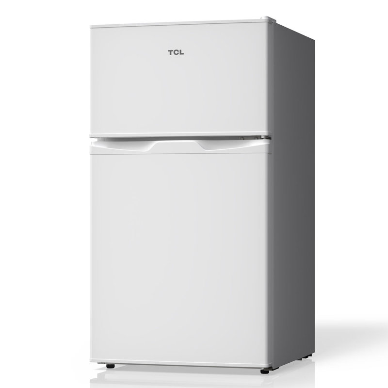 3,1 pieds cubes Pi. Réfrigérateur à double porte blanc avec congélateur, Blanc