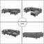 Canapé modulaire en forme de U avec repose-pieds de rangement pour 6 grands sièges (l 111,8 po x l 85,8 po)-813927194