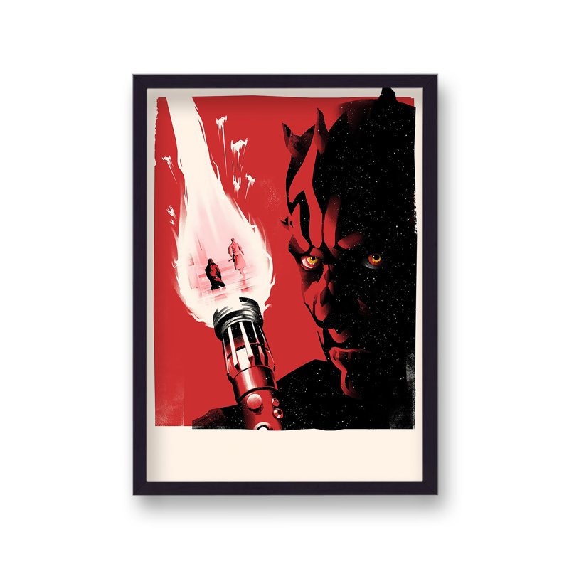 Star Wars The Phantom Menace Reimagined Movie Poster - Single Picture Frame Print