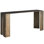 Modern Eclipse 60" Wide Textural Cast Aluminum Bronze Black Console