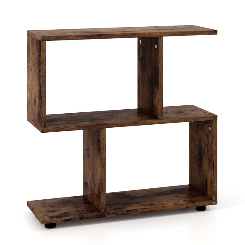 Geometric Bookcase, Brown