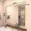 Miroir de salle de bain mural moderne avec cadre l 48 po x H 36 po Cozy-514696250-514696194