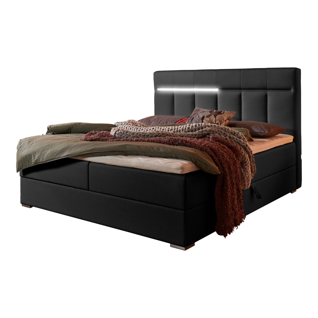 Boxspringbett Huntington mit Topper und Bettkasten