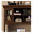 Country-Style Solid Wood Desk, Bookshelf, and Cabinet Combination-110870419