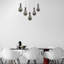 Luminaire suspendu pour îlot de cuisine 5 lumières