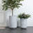 Minimalistic Modern Gray Round Planter-974500585
