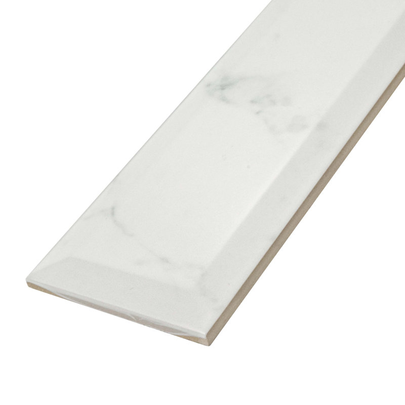 Classico Carrara 3" x 12" Ceramic Stone Look Subway Tile