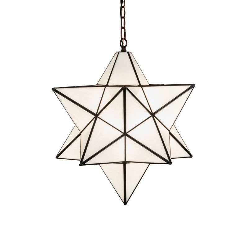 Moravian Star 1 - Light Pendant, 25" H x 21" W x 21" D, Cloud White