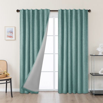 Paire de rideaux 100% lin occultant