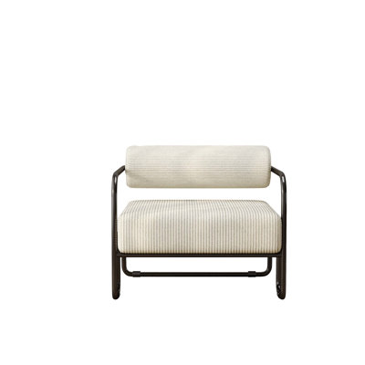 Fauteuil de salon en fer, gris