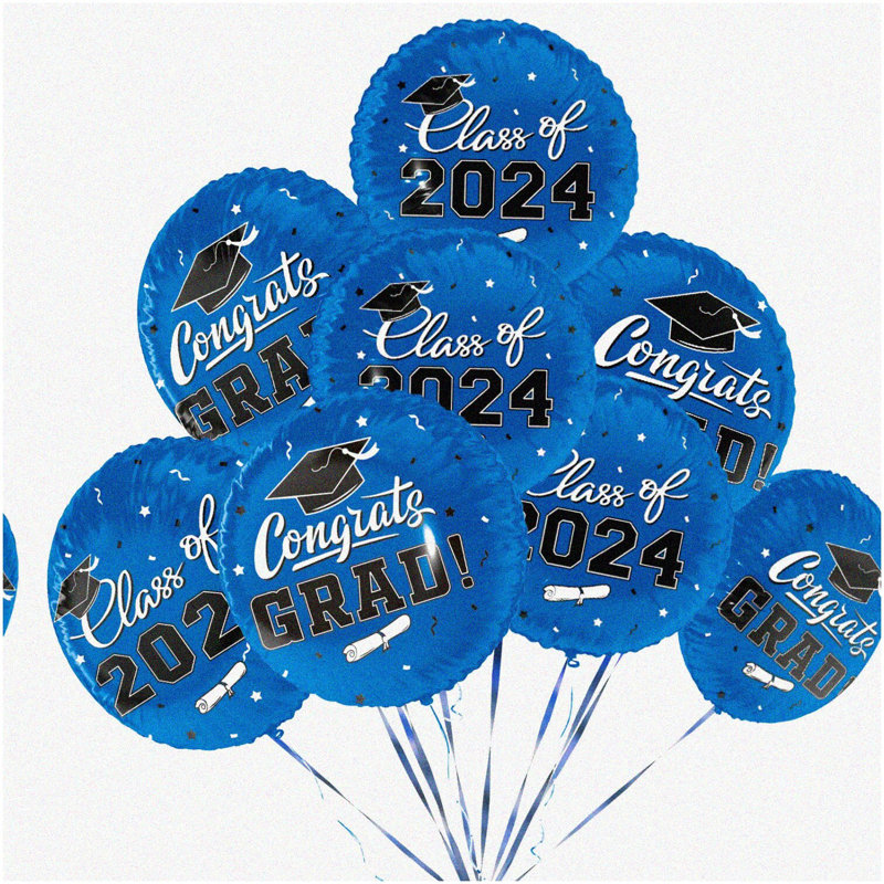 16-Inch Aluminum "FINAL FIESTA" Letter Balloon Set