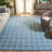 Evell Hand-Tufted Wool and Cotton Plaid Area Rug-1922310038