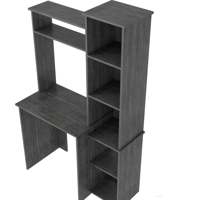 Versalles Writintg Desk, Two Superior Shelves, Five Cubbies, Gray
