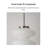 Minimalist Modern Wrought Iron and Acrylic Floor Lamp