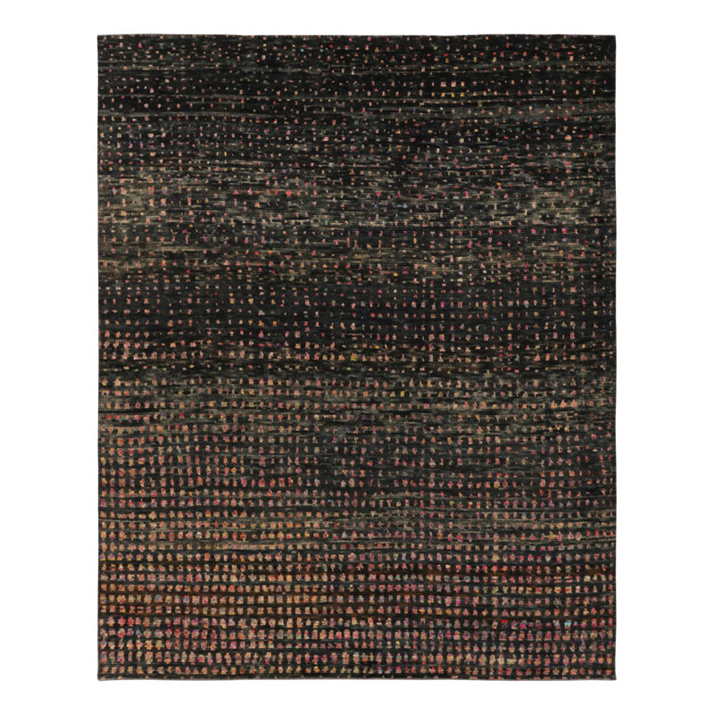 Handmade Silk and Wool Area Rug