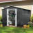 Metal Storage Tool Shed Outdoor Storage Shed With Sliding Doors and Vents-100042218-100042220