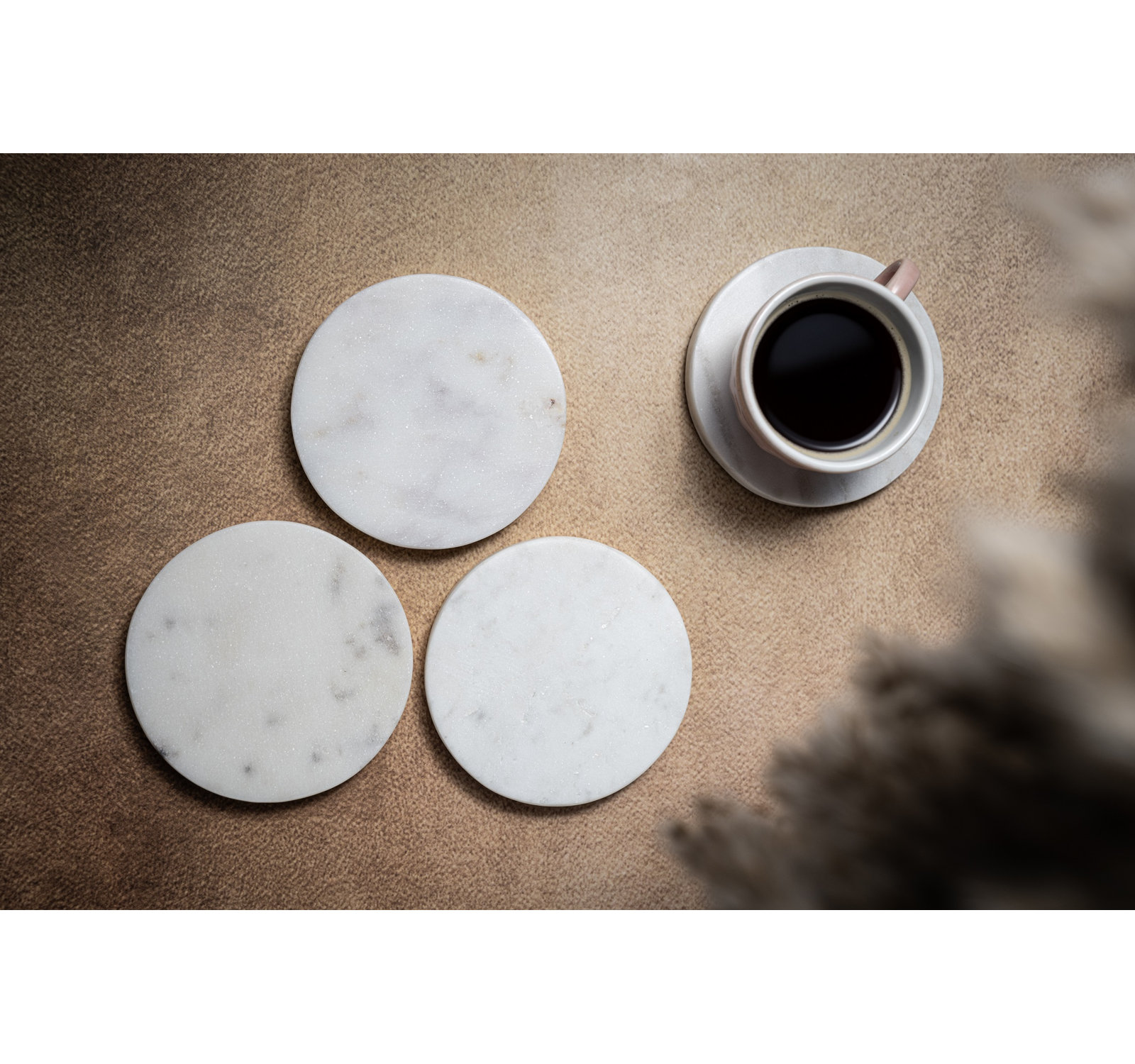 Marble Round Coaster