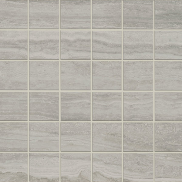 Mineral Dream 2" X 2" Porcelain Travertine Look Tile Mosaic Sheet