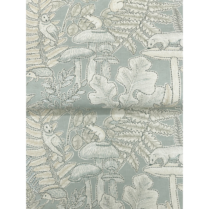 Papier peint Holt Seafoam Woodland, Bleu
