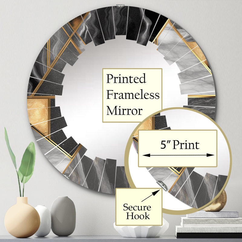 Miroir mural Zinon, 24 po x 24 po