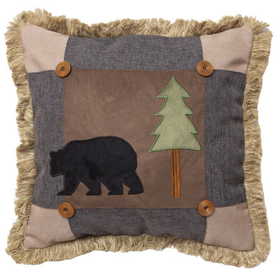  Housse et insert de coussin carré Bear